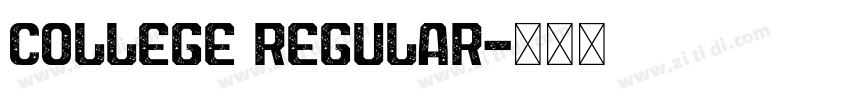 College Regular字体转换